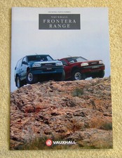 Vauxhall Frontera Range highlights 1992 Models No2 inc Sport & Estate