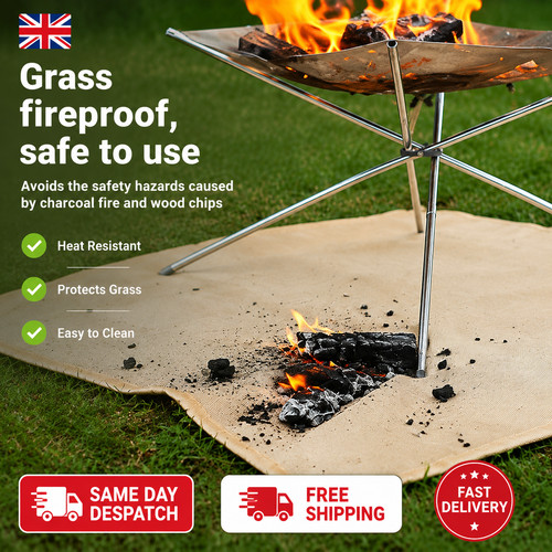 Bbq fireproof mat fire pit - bbq,