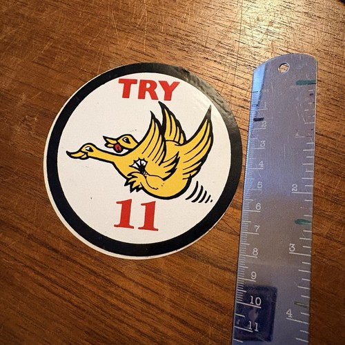 Vintage try flying duck - "try,