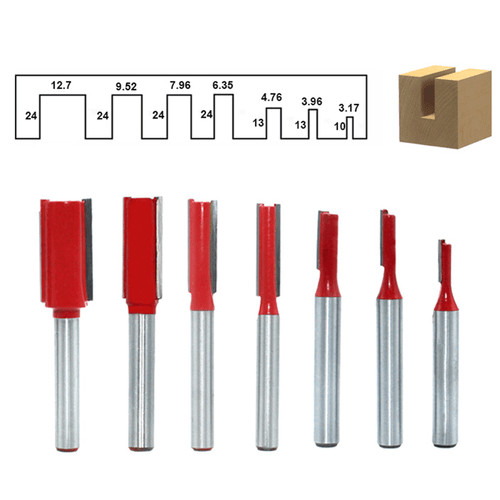 Straight router bit inch - straight, 1/4