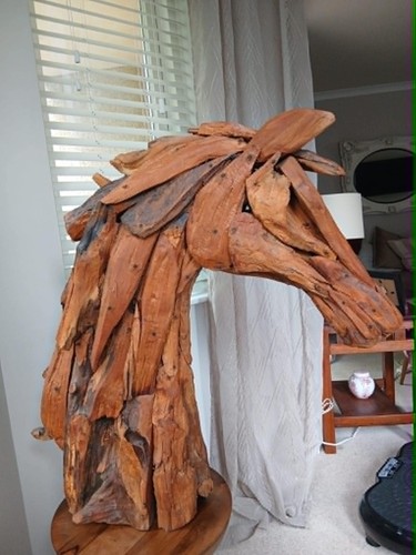 Horses head driftwood