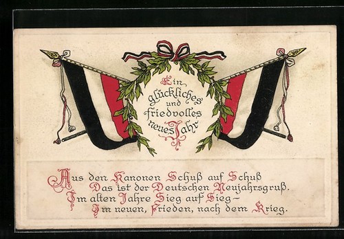 Postcard laurel wreath - a,