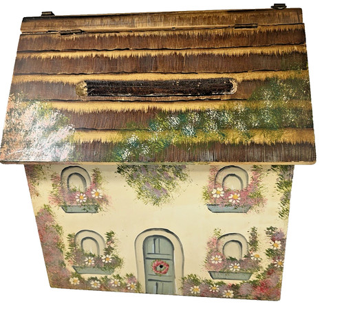 Wooden hand painted cottage - hand,