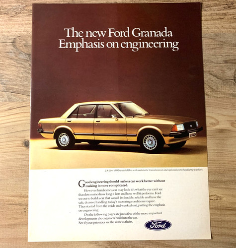 Ford granada 1980s frameable - ford,