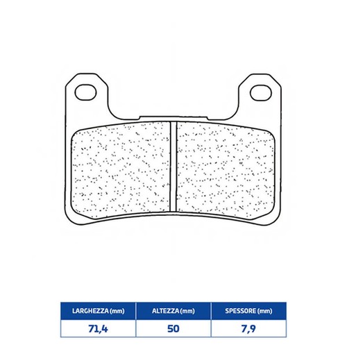 Front sintered brake - front,