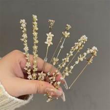 pearl hairband wedding bride