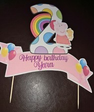 Peppa pig cake topper