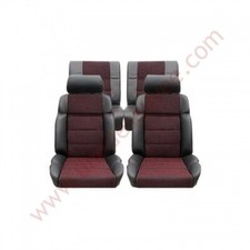 Seat Covers Semi Leather Quartet Red Peugeot 205 GTI 1.9 Dressing - COI