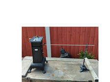 Antique French Jack Spit, with Mechanical Wind up with stand