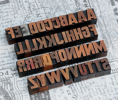 Alphabet mm letterpress - alphabet,
