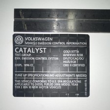 Volkswagen   Emission Label
