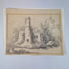 Antique 19thC Pencil Sketch
