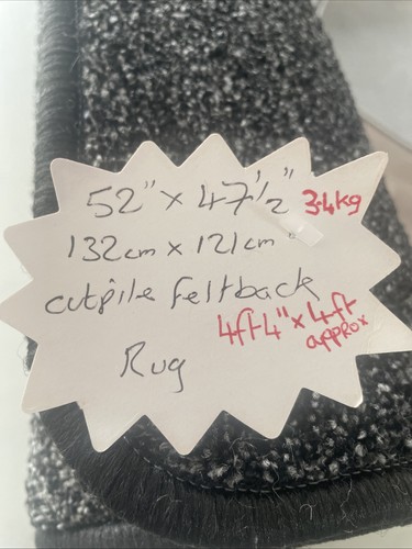 4ft4 x4ft black mat - 4ft4”x4ft, mat.