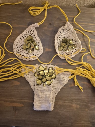 Sassy coutre crochet bikini - sassy,