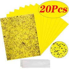 Dual-sided Sticky Fly Traps Plant Fly Catchers Fly Paper Stickers with Twist Tie