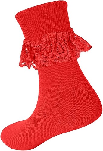 Women frilly lace ankle - lace,