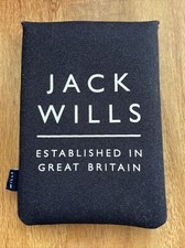 JACK WILLS Navy Blue Logo Kindle Or Small tablet Padded case Pouch