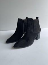 Gabor black suede ankle boots