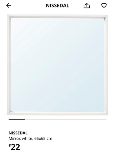 Ikea white mirror - ikea,
