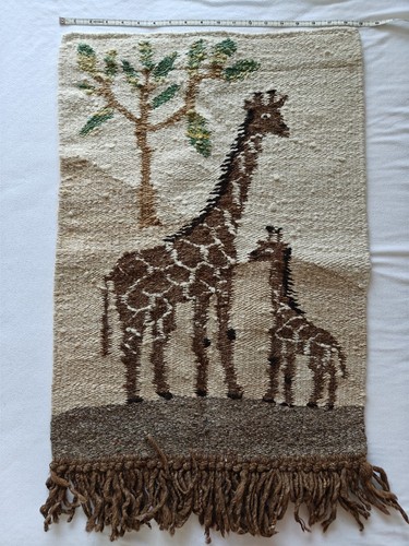 Vintage wool african tapestry - vintage,