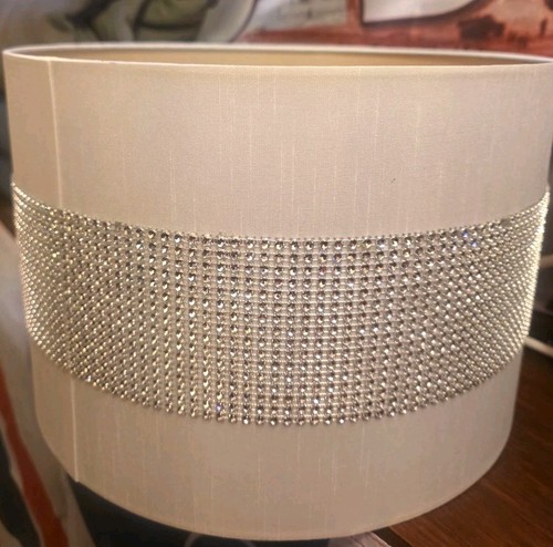 Bhs white fabric drum - white,