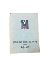 1943 WWII "German" Red Cross Book Amtliches UnterrichtsBuch Historical Reference