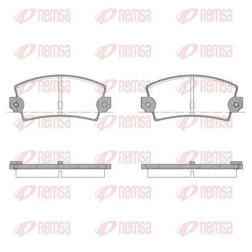 Remsa 0021 brake - brake, pad