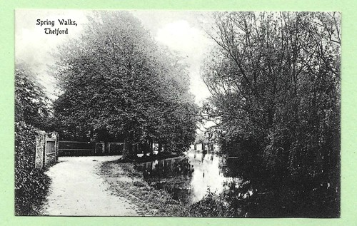 C100 norfolk w - b/w, postcard