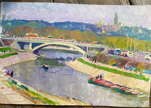 Oil painting city - painting,
