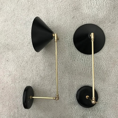 Conical sconce pair - conical,