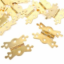 10x brass butterfly hinges - brass,