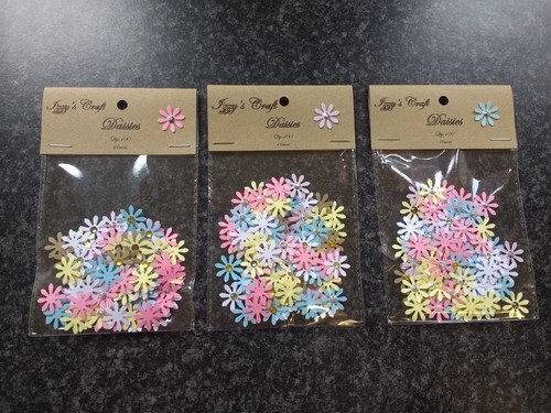 100 small daisies flower card - 100,