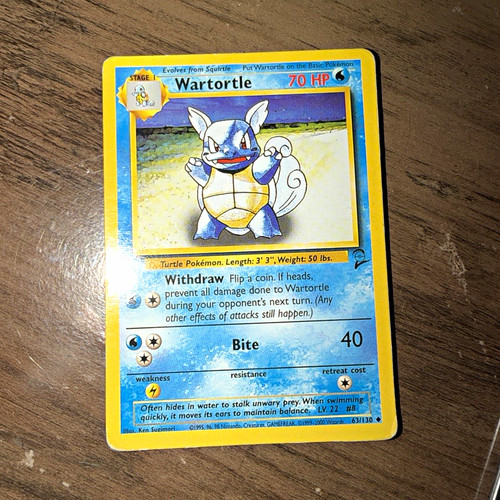 Nintendo wartortle 130 - wartortle, 63/130