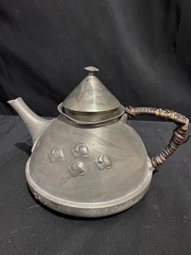 Antique tudric pewter teapot - antique,