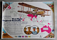 GPO Poster Great Air Race 1919 Stamp collection Smith Brothers Vtg Post Office
