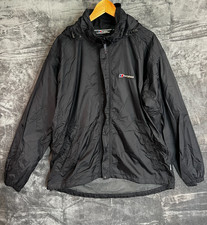 Berghaus Aquafoil Waterproof Jacket Black Nylon Mesh Lined Hiking Outdoor XL