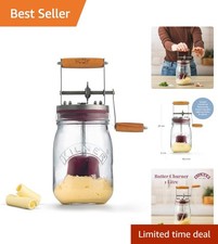 Elegant Glass Butter Churner