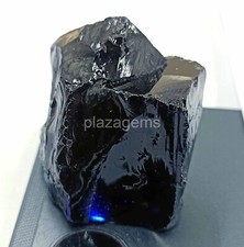 323 CT BLUE ALEXANDRITE ROUGH NATURAL EGL CERTIFIED LOOSE GEMSTONE 40x35mm 4AUQ