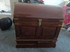 wooden chest trunk used (Sheesham Wood ).