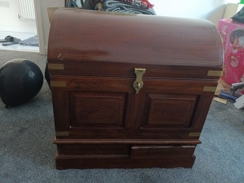 Wooden chest trunk - chest,