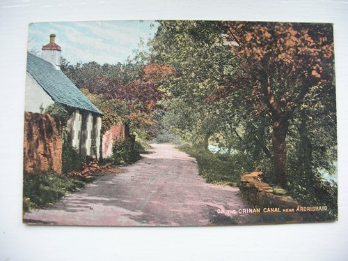 Crinan canal postcard - canal, postcard,