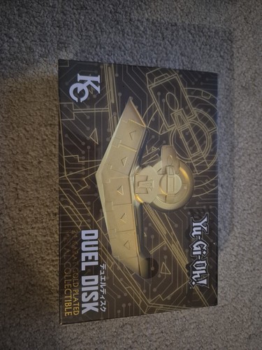 24k gold plated duel - yu-gi-oh,
