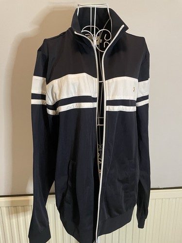 Farah navy white striped - &,