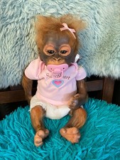 BOXED ASHTON DRAKE ORANGUTAN MONKEY DOLL LITTLE UMI Wendy Dickson