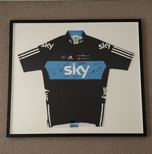 Sky Team Signed Cycling Jersey 2012 Professionally Framed by Railings Gallery
