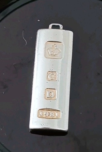 1981 silver plated ingot