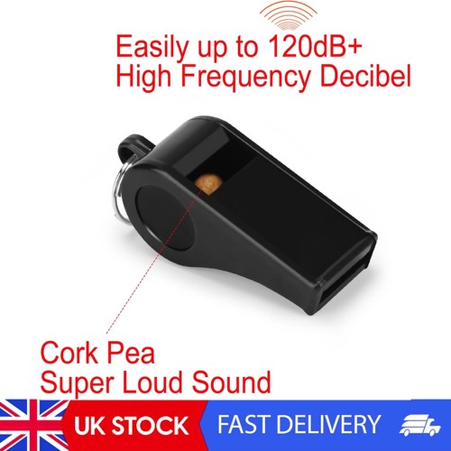 High impact black whistle - black,