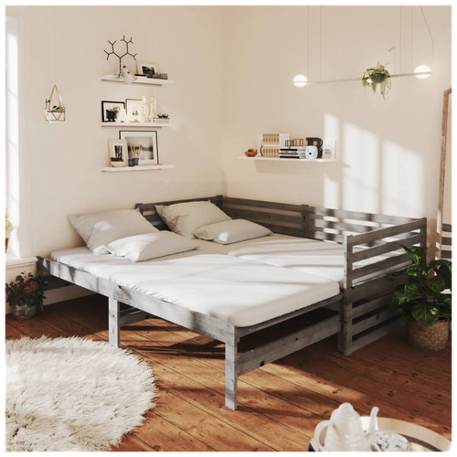 Daybed solid pinewood - , grey