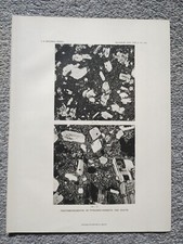 Pyroxene-Andesite and Dacite from Yellowstone - Antique Print - 1899