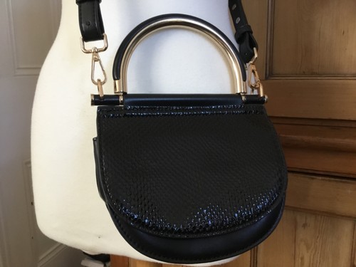 Topshop black cross body bag - black,